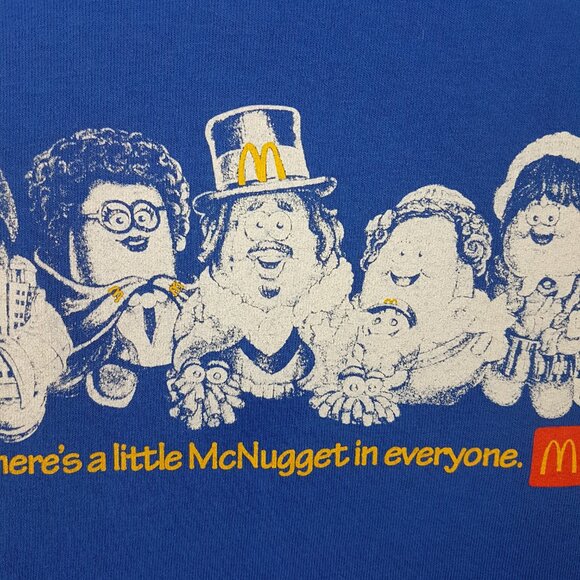 2023 McDONALDS McNugget Buddies Tee Shirt Large US L Blue Unisex Men Women Kids - Picture 8 of 16